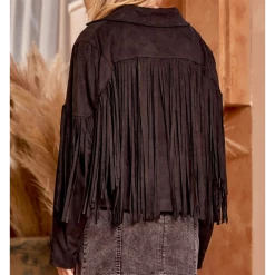 Black Suede Fringe Jacket -Ariat Store Screenshot2022 09 24115156