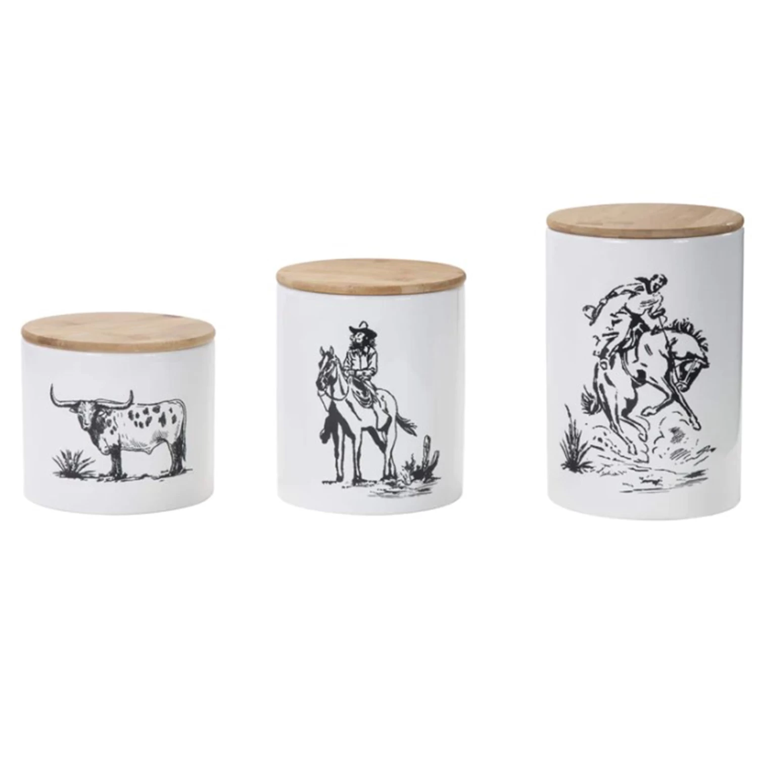 Ranch Life 3 Pc Canister Set 4 Ranch Life 3 Pc Canister Set - Image 2