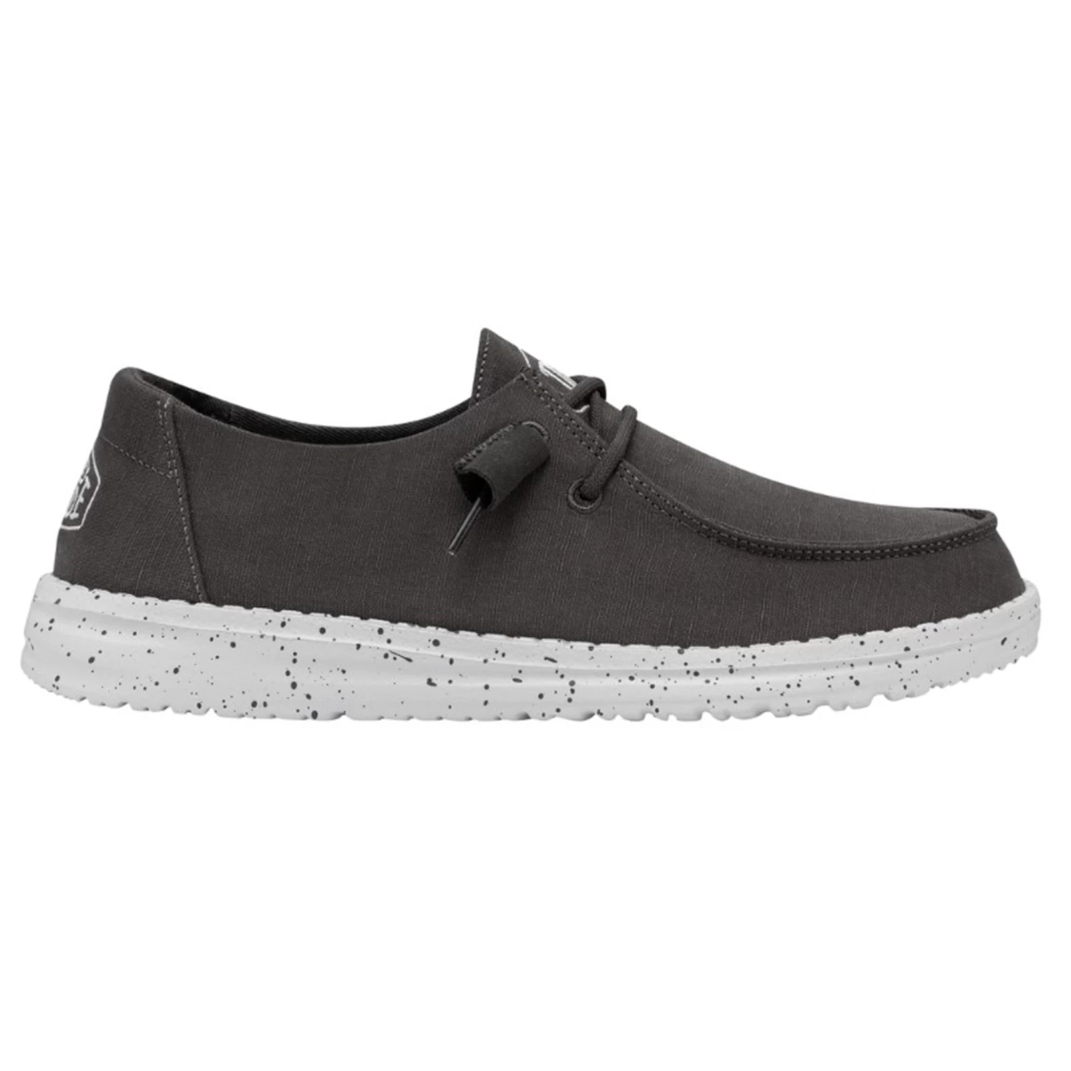 Heydude Hey Dude Women's Wendy Slub Canvas Dark Grey Shoes 6 Heydude Hey Dude Women's Wendy Slub Canvas Dark Grey Shoes - Image 4