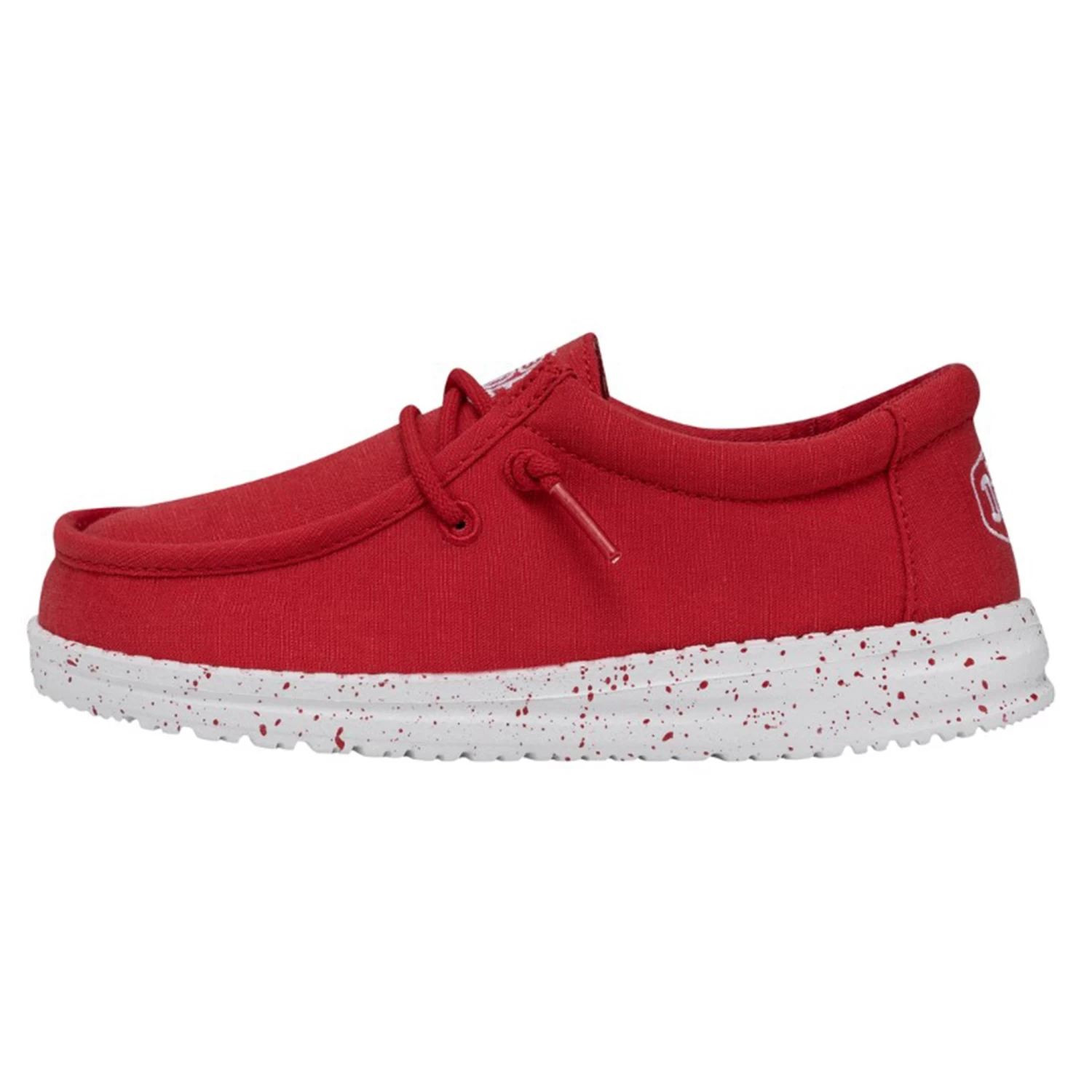 Heydude Hey Dude Wally Youth Slub Canvas Red 5 Heydude Hey Dude Wally Youth Slub Canvas Red - Image 3