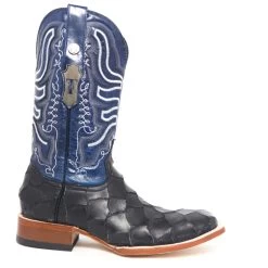 Tanner Mark Black Monster Fish Square Toe -Ariat Store TM205541 side2
