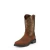 Tony Lama Diboll Rust Diamond Plate Waterproof Composite Square Toe Boot 1 Tony Lama Diboll Rust Diamond Plate Waterproof Composite Square Toe Boot -Ariat Store TW4024