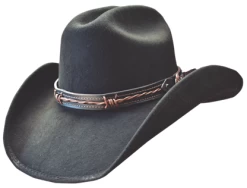 Tumbleweed Black Felt With Barbwire Hatband