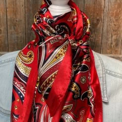 Red Hippie Paisley Wild Rag