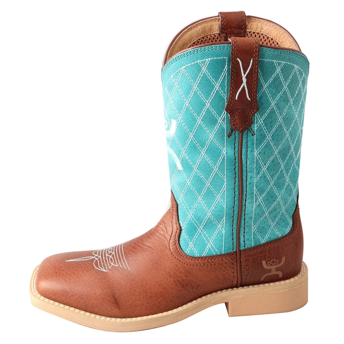 Twisted X Kids Brown/Turquoise Boot 4 Twisted X Kids Brown/Turquoise Boot - Image 2