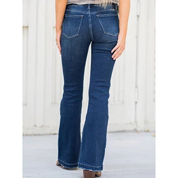 KanCan Dark Distressed Flare 3 KanCan Dark Distressed Flare