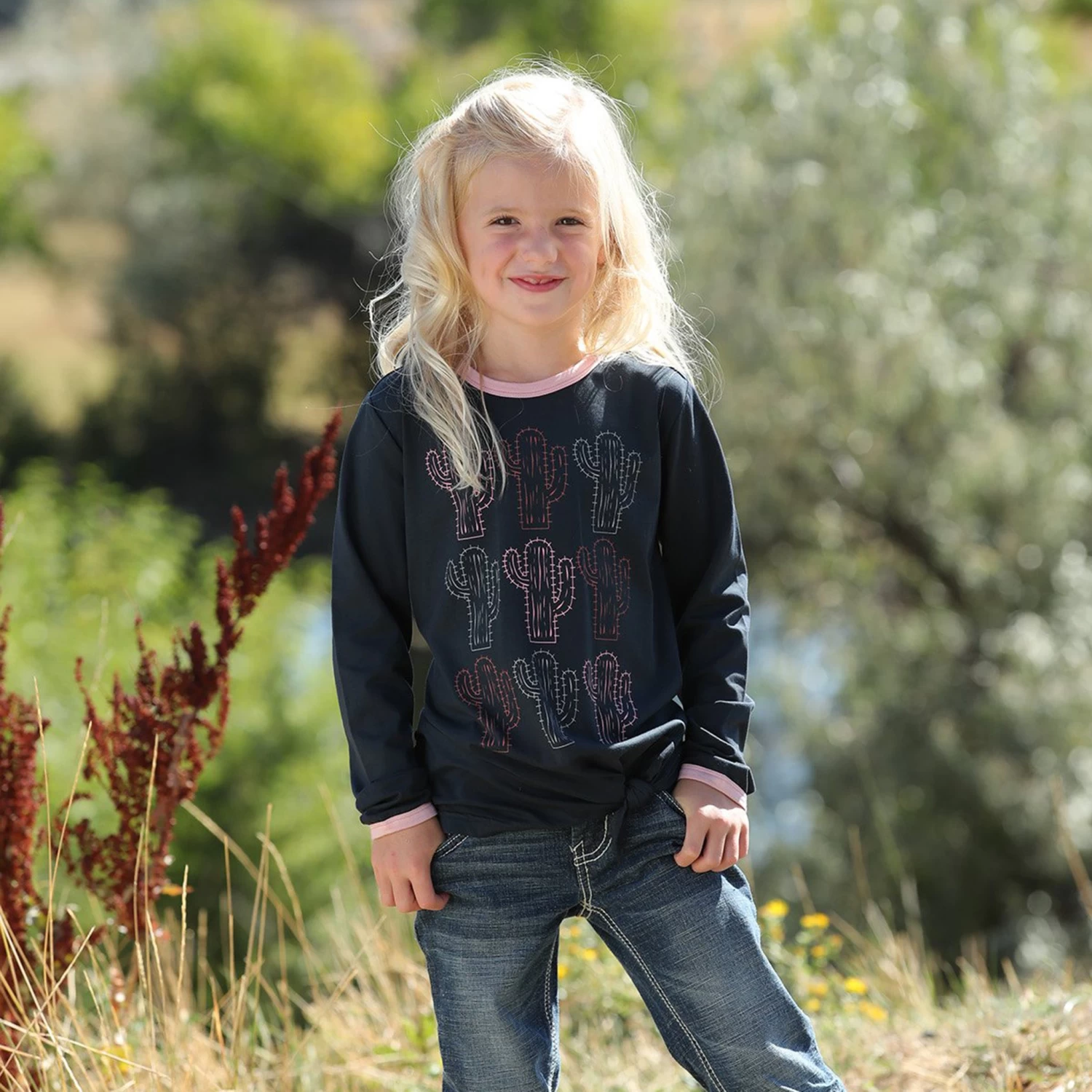 Cruel Girls Navy Cactus Print Shirt 3 Cruel Girls Navy Cactus Print Shirt