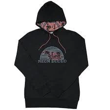 Kids Charcoal Grey Neon Rodeo Hooey Hoodie