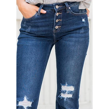 KanCan Dark Distressed Flare 4 KanCan Dark Distressed Flare - Image 2