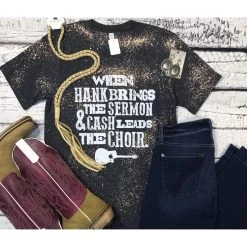 Hank Brings The Sermon Acid Washed Tee -Ariat Store hank sermon