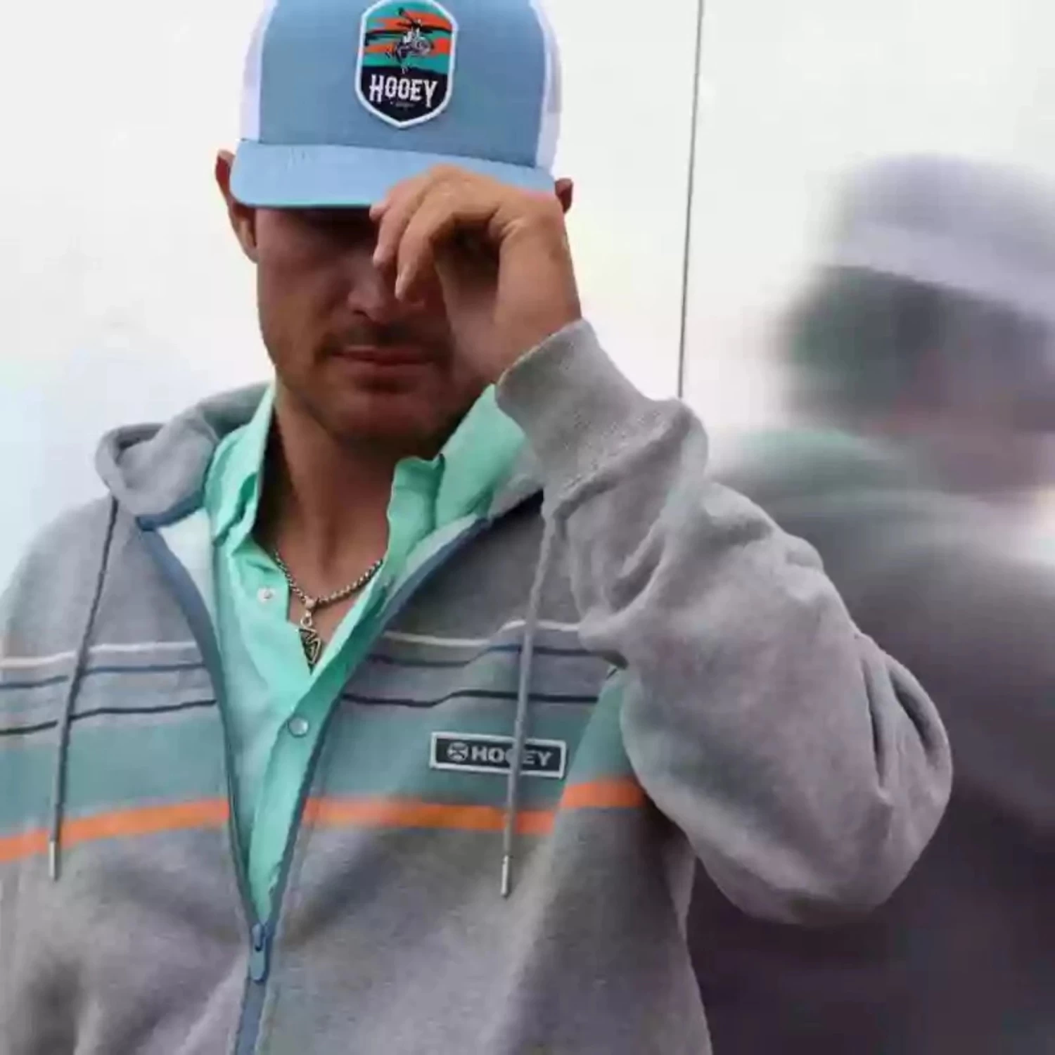 Hooey Horizon Heather Grey Full Zip Hoodie 4 Hooey Horizon Heather Grey Full Zip Hoodie - Image 2