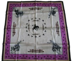 Wyoming Traders Limited Edition Ivory Fences Wild Rag