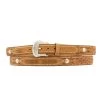 Nocona Men's Brown Ostrich And Lace Overlay Belt -Ariat Store n2491844