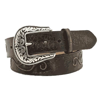Nocona Women's Black Antique Scroll Belt 3 Nocona Women's Black Antique Scroll Belt