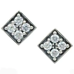 Montana Silversmiths Montana Silver Women's Sterling Silver Diamond Post Earrings