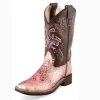 Kid's Pink Snake Print Square Toe Boot 2 Kid's Pink Snake Print Square Toe Boot -Ariat Store x VB9154